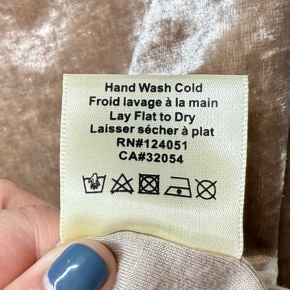 Anthropologie Porridge Crushed Velvet Champage Women’s Sleeveless Top Sz S - Picture 8 of 12